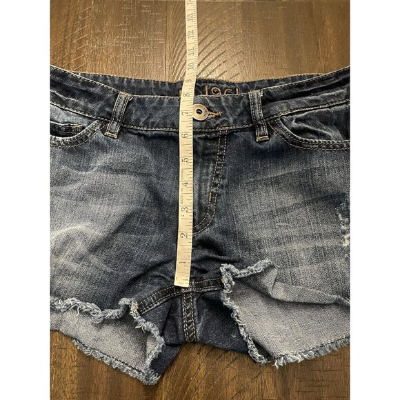 DL1961 Lightly Distressed Denim Cut-Off Mid-Rise Lola Blue Jean Shorts Size 26 - Picture 5 of 8
